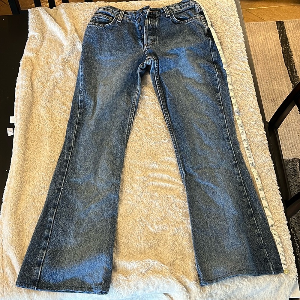 American Eagle outfitters blue boot cut pants